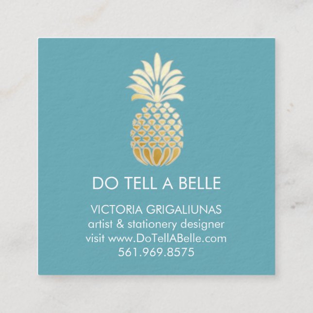Do Tell A Belle Business Cards (Back)
