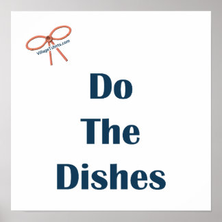 Washing Dishes Posters | Zazzle