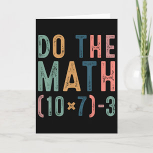 Do The Math 67 Funny Six Seven Meme Teacher Women Card