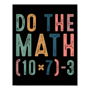Do The Math 67 Funny Six Seven Meme Teacher Women  Poster