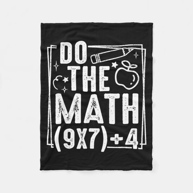 Do The Math 67 Meme 6 7 Funny Six Seven Women  Fleece Blanket (Front)