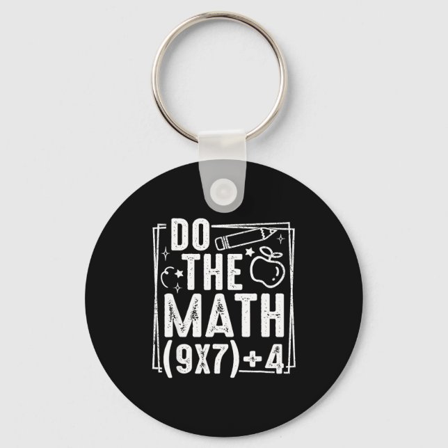 Do The Math 67 Meme 6 7 Funny Six Seven Women  Keychain (Front)
