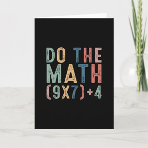 Do The Math 67 Meme Funny Six Seven Men Women Teac Card