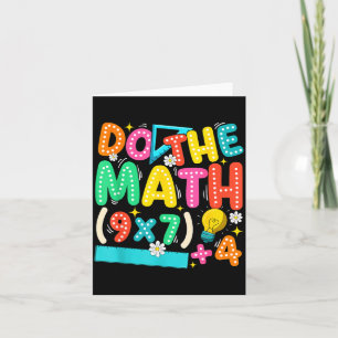 Do The Math 67 Meme Funny Six Seven Teacher  Card