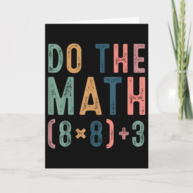 Do The Math 67 Meme Funny Six Seven Teacher Women  Card (Front)