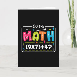 Do The Math 67 Meme Match Teacher Funny Card