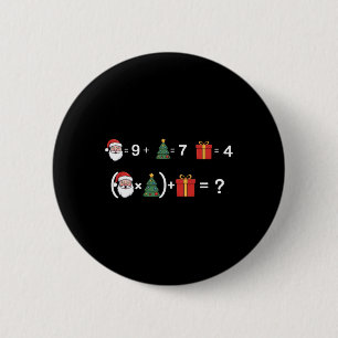 Do The Math 67 Meme Santa Funny Six Seven Men Wome Button