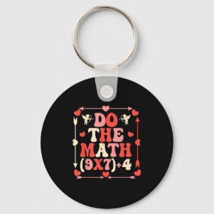 Do The Math Equation Valentine's Day Math Teacher  Keychain