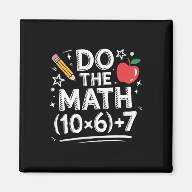 Do The Math Meme Pemdas Elementary Teacher Funny J Magnet (Front)