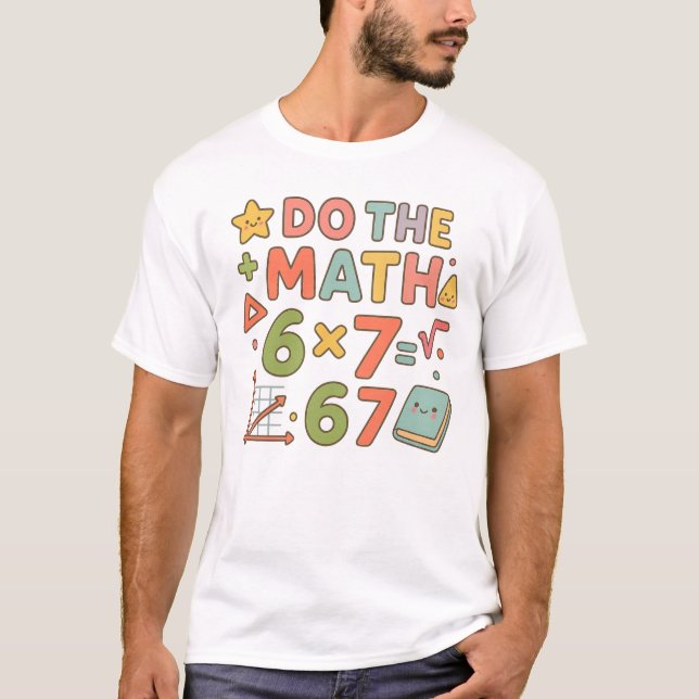 Do The Math – Trendy Kawaii Classroom Design T-Shirt (Front)