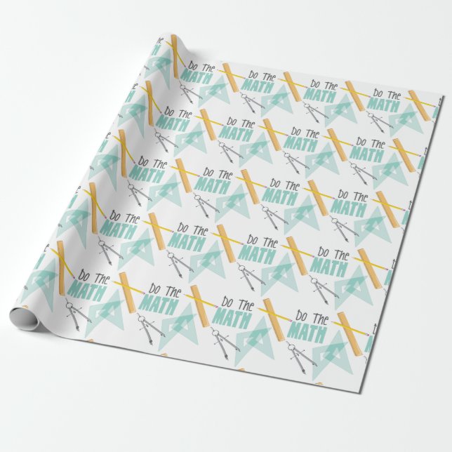 Do The Math Wrapping Paper (Unrolled)