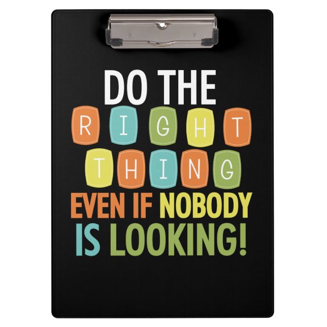 Do the Right Thing Clipboard (Front)