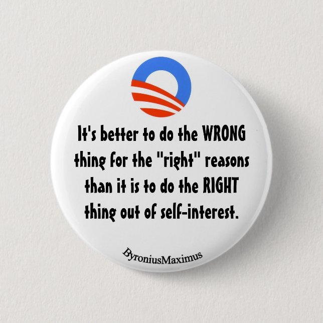 Do the right thing! pinback button (Front)