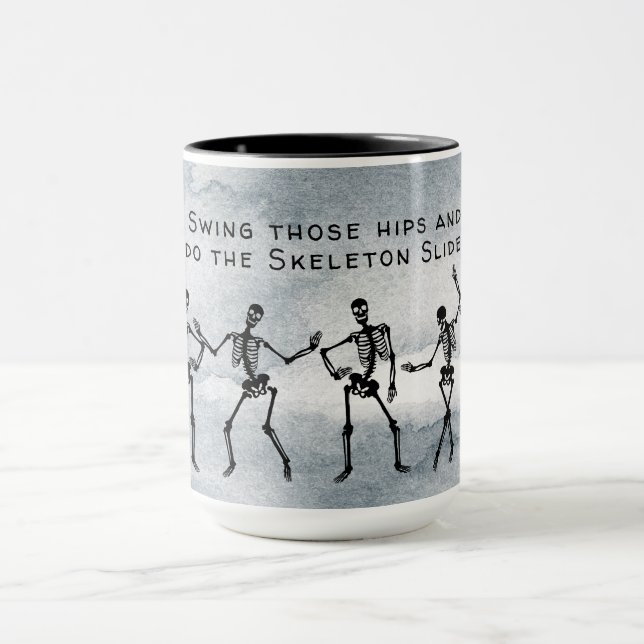 Do The Skeleton Slide!  Dancing Skeletons Mug (Center)