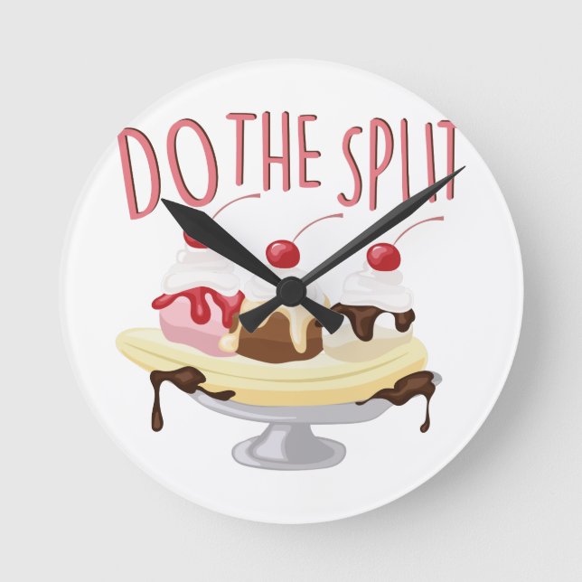 Do The Split Round Clock (Front)