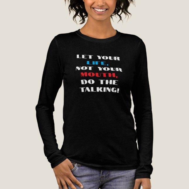 " Do The Talking" Tri-Blend Shirt (Front)