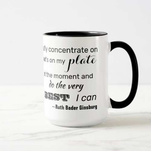 Do The Very Best I Can RBG Inspirational Quote Cof Mug