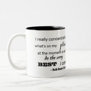 Do The Very Best I Can RBG Inspirational Quote Cof Two-Tone Coffee Mug