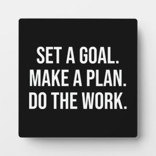Do The Work - Success Hustle Gym Motivational Plaque