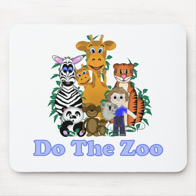 Do The Zoo Mouse Pad (Front)