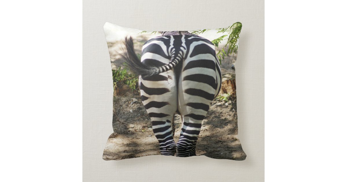 Do These Stripes Make My Butt Look Big Throw Pillow Zazzle Com