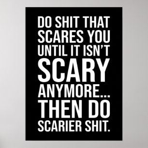 Do Things That Scare You - Inspiring Gym Poster
