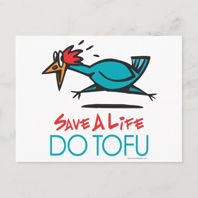 Do Tofu Vegan Vegetarian Postcard (Front)