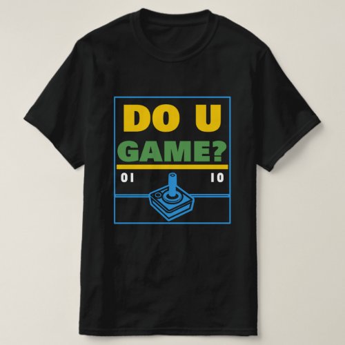 DO U GAME Color Score Joy Stick T_Shirt