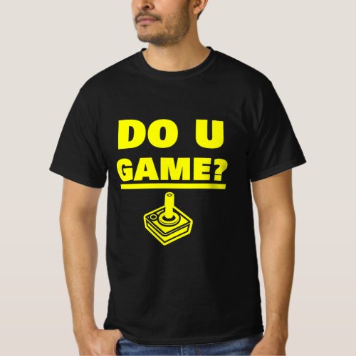 DO U GAME Yellow T_Shirt