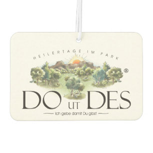 DO UT OF THE logo as an air freshener
