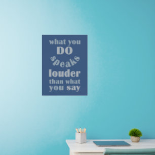 Do vs. Say Wall Decal