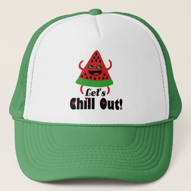 ❤️🍉Do Watermelon Dance & Chill 😋 Trucker Hat (Front)