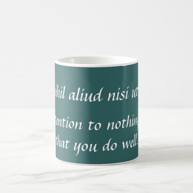 Do well - Cicero inspirational quote Coffee Mug (Center)