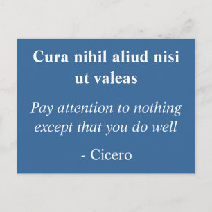 Do well - Cicero inspirational quote Postcard