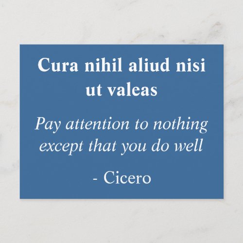 Do well _ Cicero inspirational quote Postcard