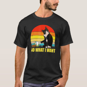 Do What I Want Tuxedo Cat Coffee Cup T-Shirt
