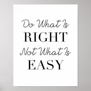 Do What Is Right Poster