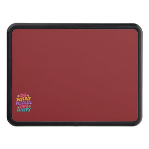 Do What Makes You Happy – Colorful Retro Positive Hitch Cover