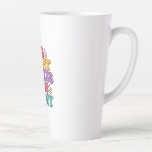 Do What Makes You Happy – Colorful Retro Positive Latte Mug