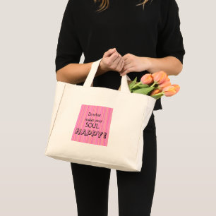 Do What Makes Your Soul Happy Inspirational Mini Tote Bag