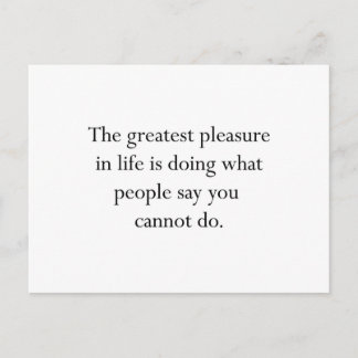 Do What People Say You Cannot Do Design Postcard