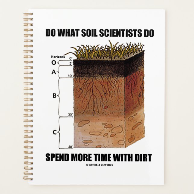 Do What Soil Scientists Do Spend More Time Dirt Planner (Front)