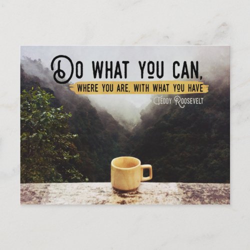 Do What You Can Inspirational Postcard