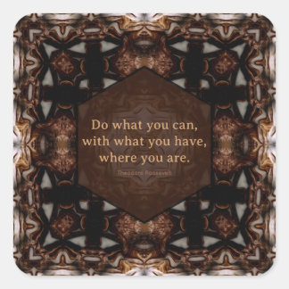 Do What You Can WoW Quote Square Sticker