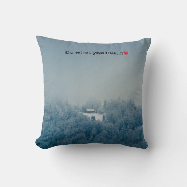 Do What You Like - Motivational Throw Pillow (Front)