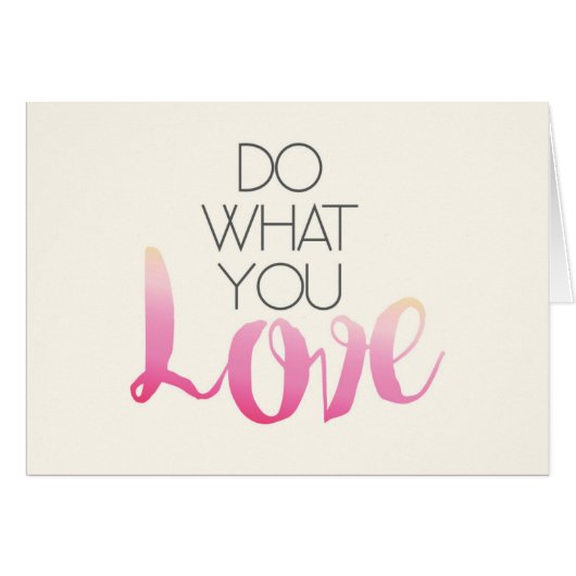 Do What You Love 2 Cards (Front Horizontal)