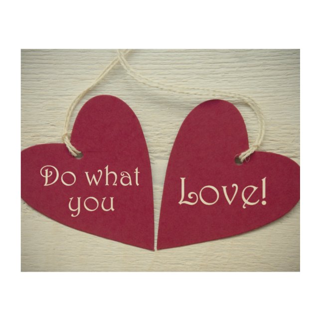Do What You Love 3 Wood Wall Art (Front)