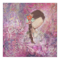 Do What You Love Abstract Painting Face