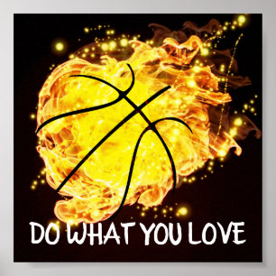 Do What You Love Basketball Poster