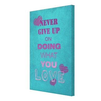 Do what you love motivational text typography